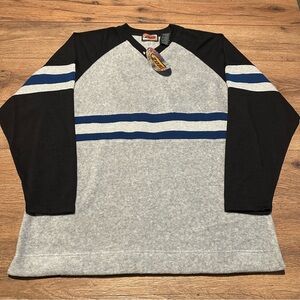 Vintage 90s Zonz Hockey Style Fleece Jersey Size L
